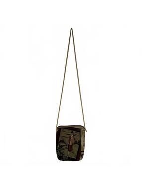 Vintage Dee Dee Golf Tapestry Mini Crossbody Bag - Woven Novelty Purse